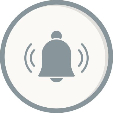 Bildirim basit simgesi, vektör illüstrasyonu