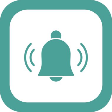 Bildirim basit simgesi, vektör illüstrasyonu