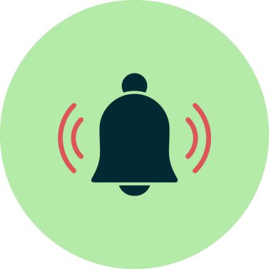 Bildirim basit simgesi, vektör illüstrasyonu