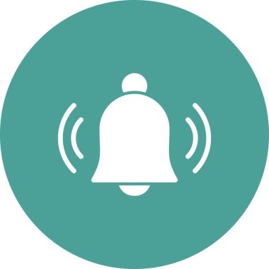 Bildirim basit simgesi, vektör illüstrasyonu