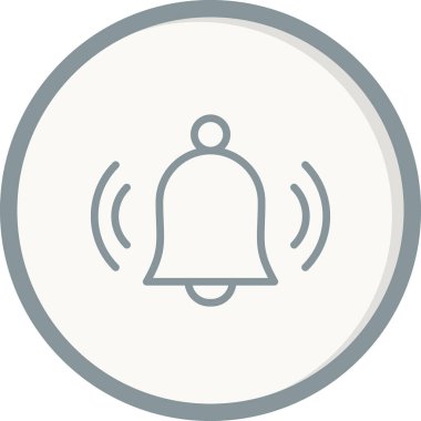 Bildirim basit simgesi, vektör illüstrasyonu