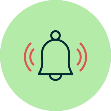 Bildirim basit simgesi, vektör illüstrasyonu