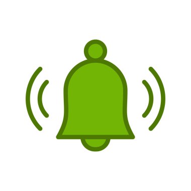 Bildirim basit simgesi, vektör illüstrasyonu