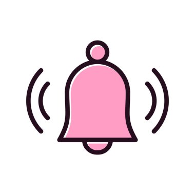 Bildirim basit simgesi, vektör illüstrasyonu