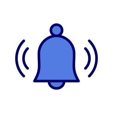 Bildirim basit simgesi, vektör illüstrasyonu