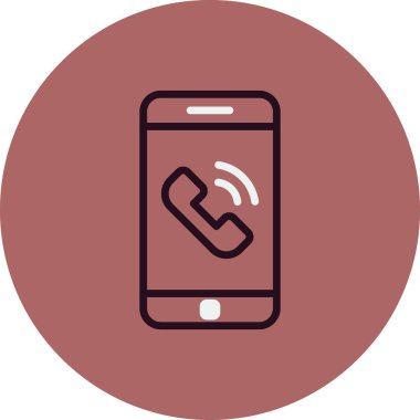 phone call, web icon simple illustration