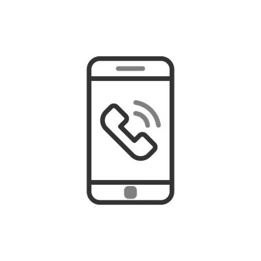 telefon çağrısı, web simgesi basit illüstrasyon