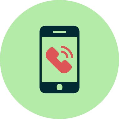 phone call, web icon simple illustration