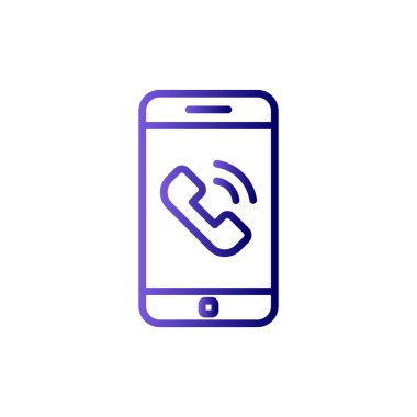 telefon çağrısı, web simgesi basit illüstrasyon