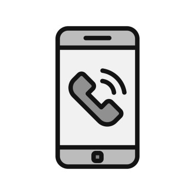 phone call, web icon simple illustration