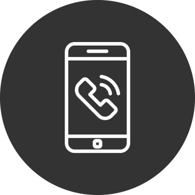 telefon çağrısı, web simgesi basit illüstrasyon