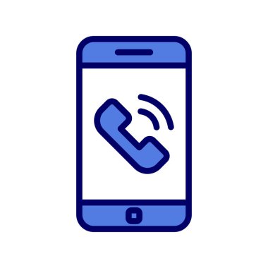 telefon çağrısı, web simgesi basit illüstrasyon