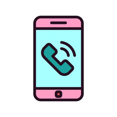 phone call, web icon simple illustration