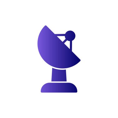 uydu basit simgesi, vektör çizim