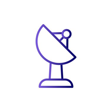 uydu basit simgesi, vektör çizim