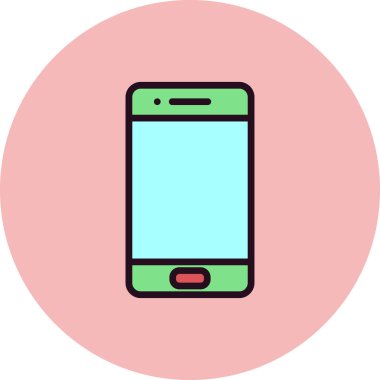 Akıllı telefon simgesi, vektör illüstrasyon tasarımı