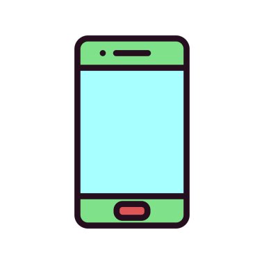 Akıllı telefon simgesi, vektör illüstrasyon tasarımı