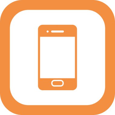 Akıllı telefon simgesi, vektör illüstrasyon tasarımı