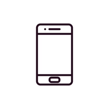 Akıllı telefon simgesi, vektör illüstrasyon tasarımı