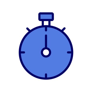 Stopwatch simgesi, düz vektör çizimi tasarımı