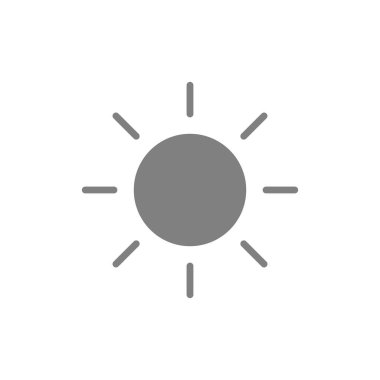 Güneş basit simgesi, vektör çizim