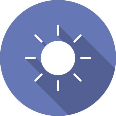 Güneş basit simgesi, vektör çizim