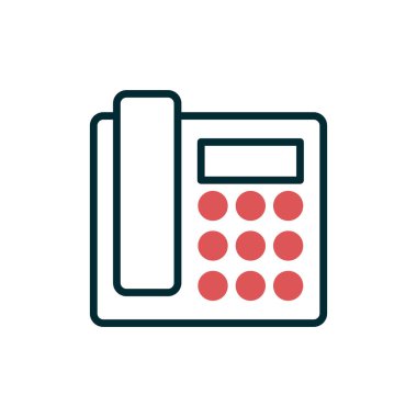 Telefon simgesi, vektör illüstrasyon tasarımı