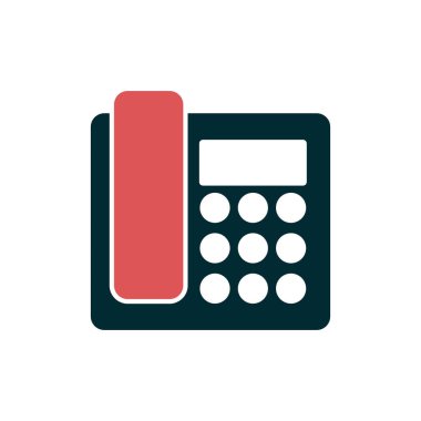 Telefon simgesi, vektör illüstrasyon tasarımı