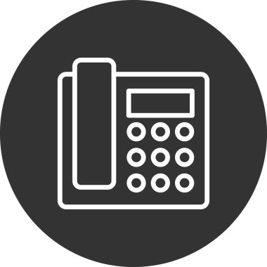 Telefon simgesi, vektör illüstrasyon tasarımı