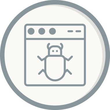 Web tarayıcı simgesi, vektör illüstrasyon tasarımı