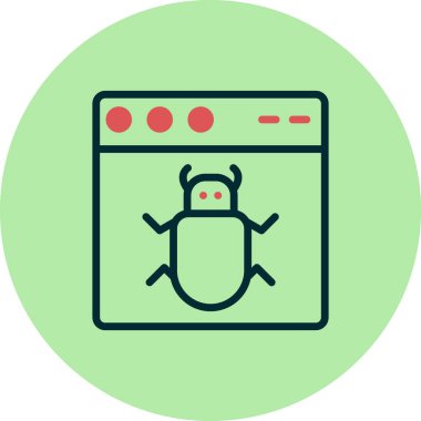 Web tarayıcı simgesi, vektör illüstrasyon tasarımı