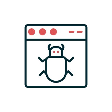 Web tarayıcı simgesi, vektör illüstrasyon tasarımı