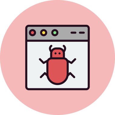 Web tarayıcı simgesi, vektör illüstrasyon tasarımı