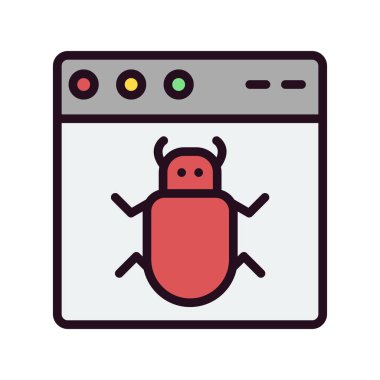 Web tarayıcı simgesi, vektör illüstrasyon tasarımı