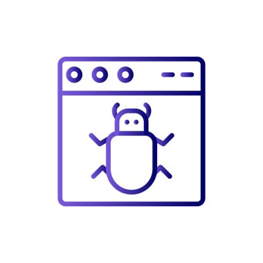 Web tarayıcı simgesi, vektör illüstrasyon tasarımı