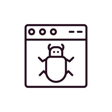 Web tarayıcı simgesi, vektör illüstrasyon tasarımı