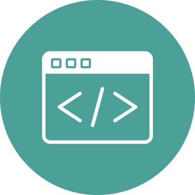 Basit web arayüzü simgesi, vektör illüstrasyonu