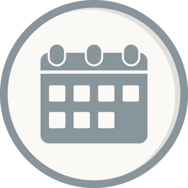 Takvim simgesi, vektör illüstrasyon tasarımı