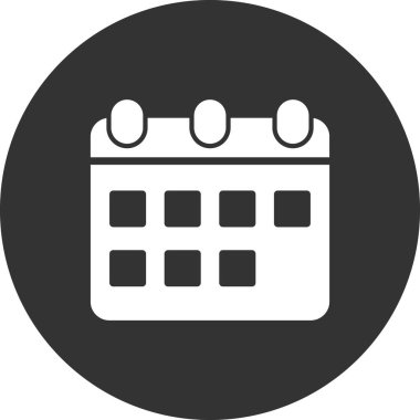 Takvim simgesi, vektör illüstrasyon tasarımı