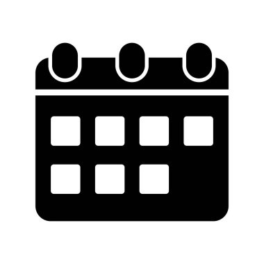 Takvim simgesi, vektör illüstrasyon tasarımı