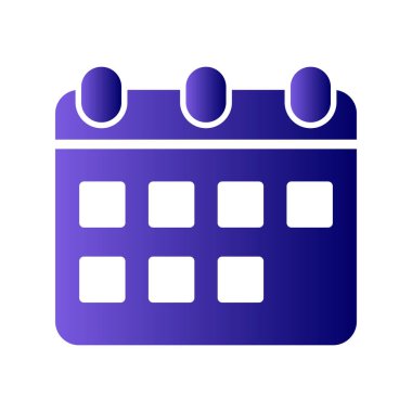 Takvim simgesi, vektör illüstrasyon tasarımı