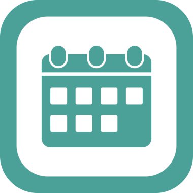 Takvim simgesi, vektör illüstrasyon tasarımı