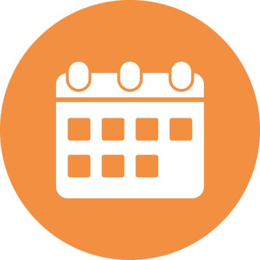 Takvim simgesi, vektör illüstrasyon tasarımı