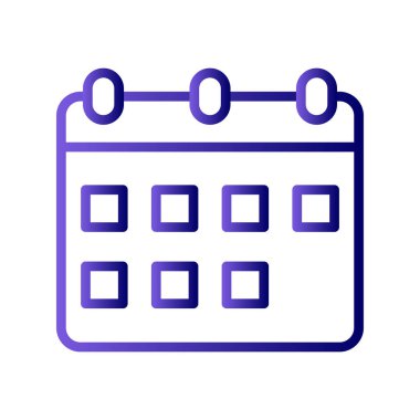 Takvim simgesi, vektör illüstrasyon tasarımı