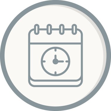 Saat simgesinin vektör illüstrasyonu