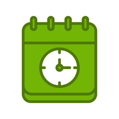 Saat simgesinin vektör illüstrasyonu