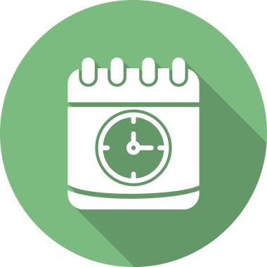 Saat simgesinin vektör illüstrasyonu