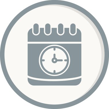 Saat simgesinin vektör illüstrasyonu