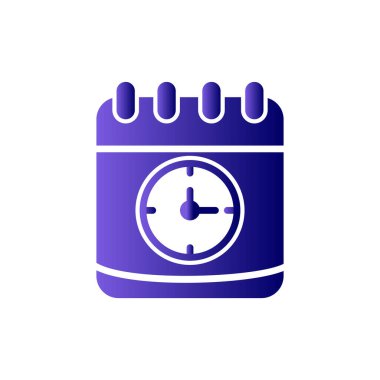 Saat simgesinin vektör illüstrasyonu