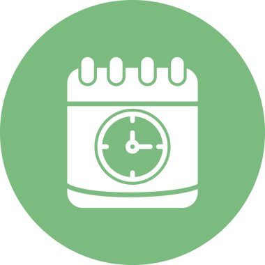 Saat simgesinin vektör illüstrasyonu